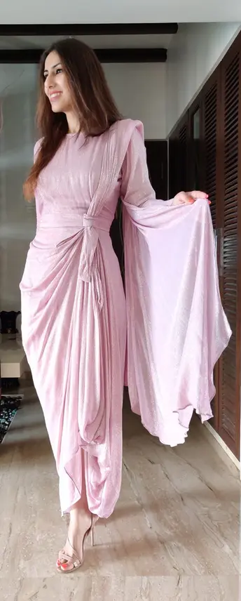 indo western fusion gowns for wedding