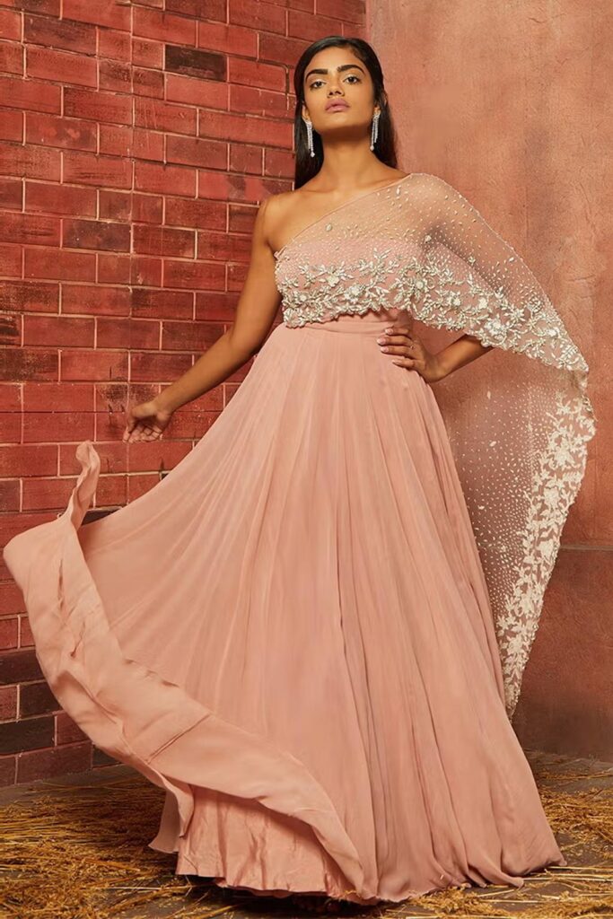 indo western customised anarkali